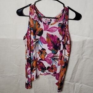 Christina Asymmetrical Floral Tank